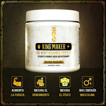 King Maker Suplemento 13 en 1 para Hombres Máxima Masculinidad