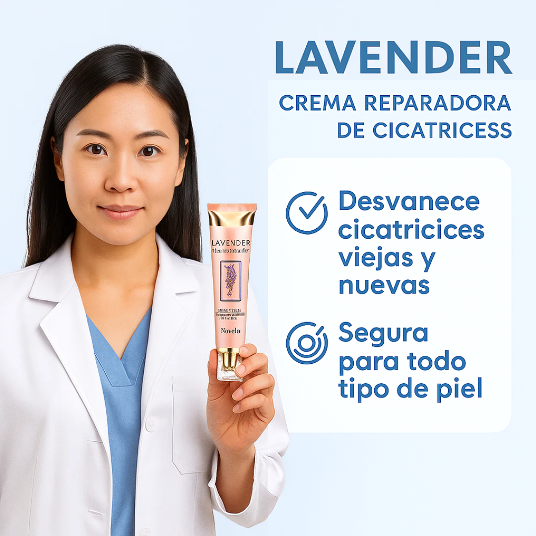 Novella™ Crema reparadora de cicatrices de lavanda - Fórmula clínicamente probada